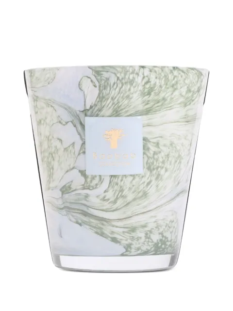Baobab Collection marble-effect glass candle Green MAX16LMAR