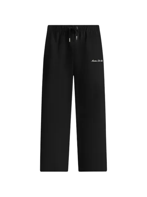 Manière De Voir Signature piped track pants - black Black MAN3520