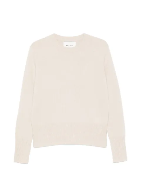 Soft Goat ribbed-trim crew-neck sweater Neutrals FW25SF23092