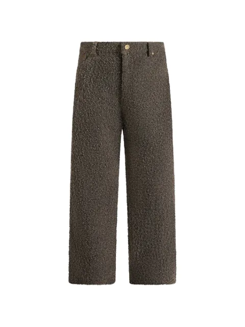Manière De Voir Arnault in brown bouclé relaxed-fit jeans Brown MAN35581