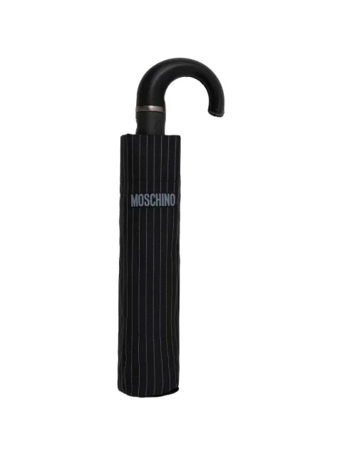 Moschino pinstripe-print umbrella Black 8509BLACK