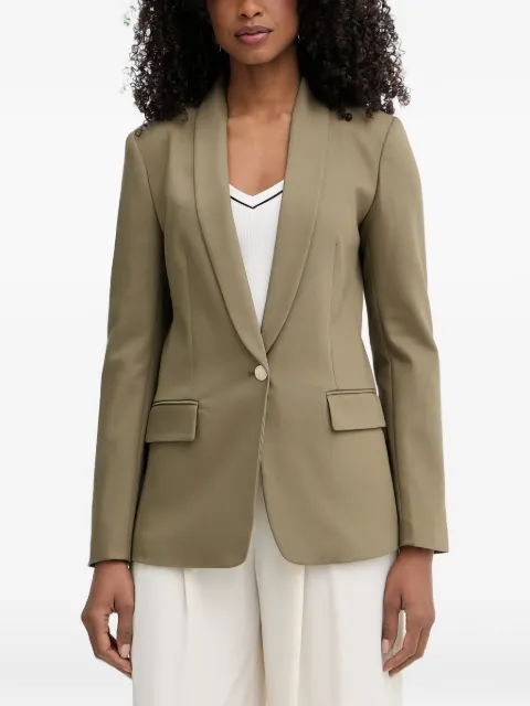 Morgan shawl-lapel single-breasted blazer Green VIKOF