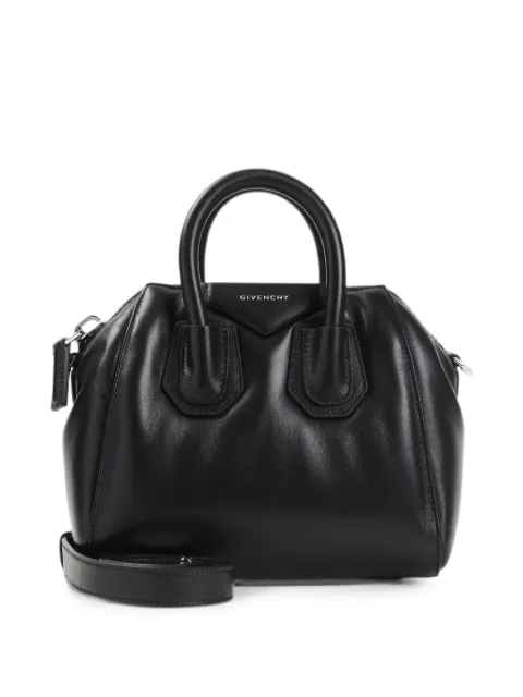 Givenchy mini Antigona leather tote bag Black BB519KB2HZ