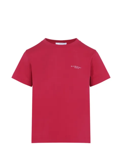 Givenchy logo-print cotton T-shirt Pink BW70FJP7BR