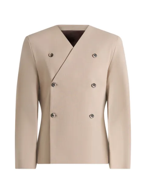 Manière De Voir Timeo tailored kimono blazer beige Neutrals MAN3511