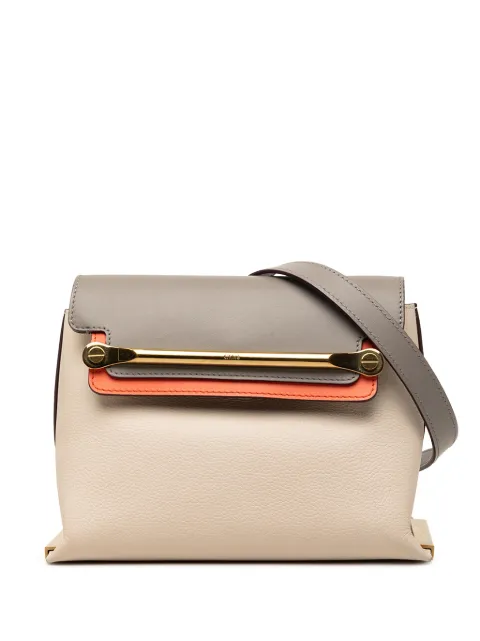 Chloé Pre-Owned 2000-2026 Small Tricolor Leather Clare crossbody bag Neutrals E8Q4DMZ7JURAJDYX