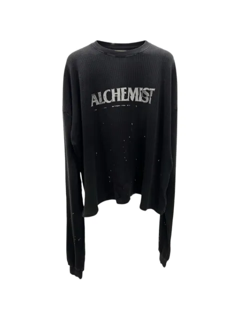 Alchemist logo-print thermal T-shirt Black ALSS26MJLST36C