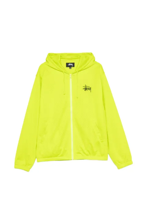 Stüssy athletic mesh zip-up hoodie Green 1140391