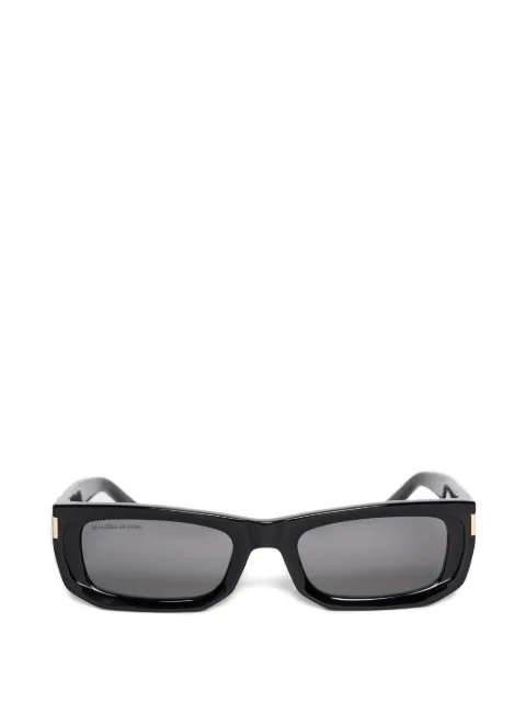 Manière De Voir Milan in black curved-frame sunglasses Black SUN007