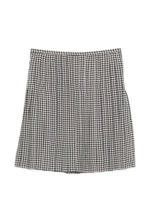 Prada Pre-Owned 2000s houndstooth pleated mini skirt Blue PR320BTB