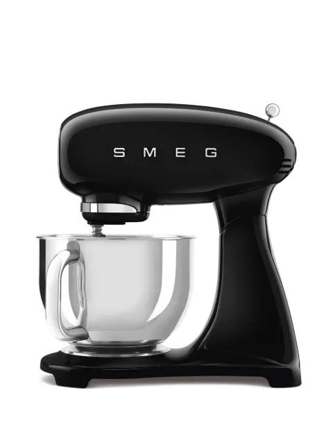 Smeg logo-plaque stand mixer Black SMF03BLEU
