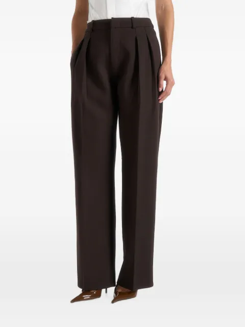 Manière De Voir Julie in dark brown tailored twin-pleat trousers Brown WMN4153