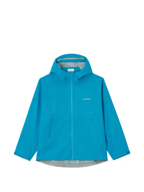 Off-White Arrows-print hooded sports jacket Blue OWISPTJK02KTY