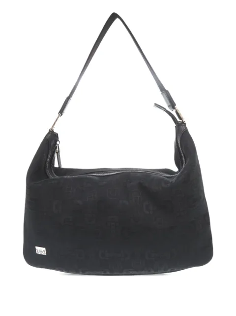 Gucci Pre-Owned 2000-2015 Horsebit Canvas shoulder bag Black X78LWYQS2V0N37O8