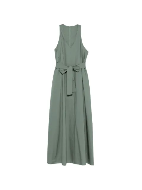 MOUTAKI V-neck sleeveless maxi dress Green 260781