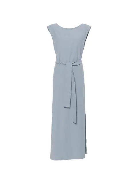 MOUTAKI belted sleeveless maxi dress Blue 260778