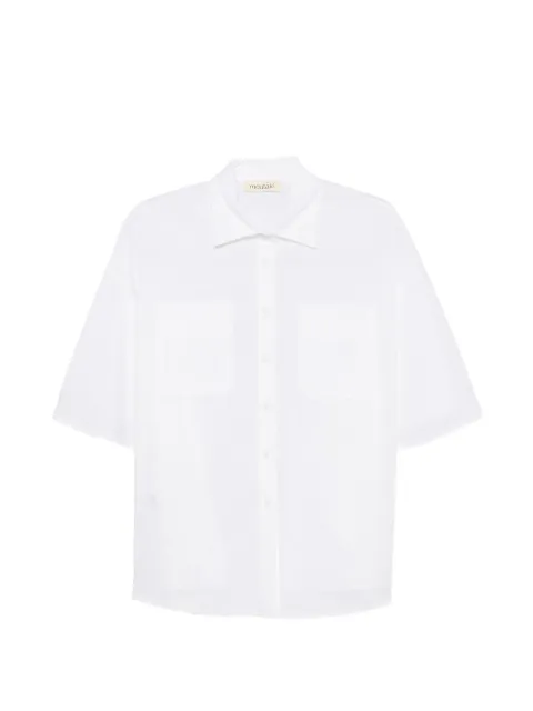 MOUTAKI flutter-sleeve button-up shirt White 260908