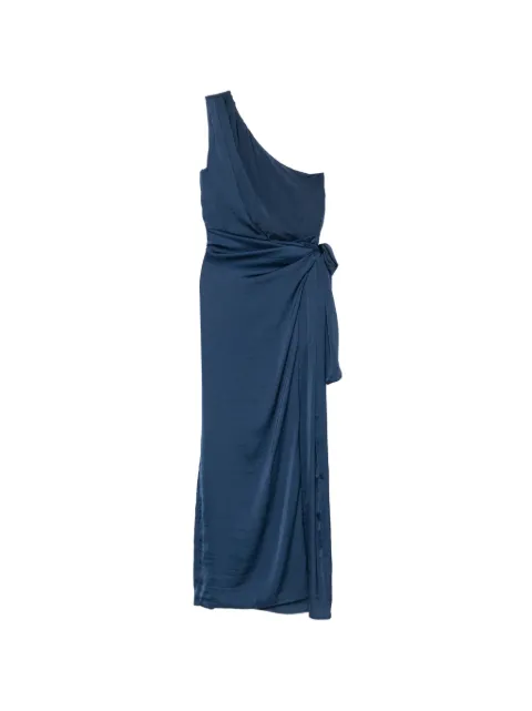 MOUTAKI one-shoulder maxi dress Blue 260775
