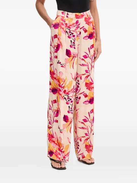 Lola Casademunt floral-print pleated trousers Neutrals MS2614027