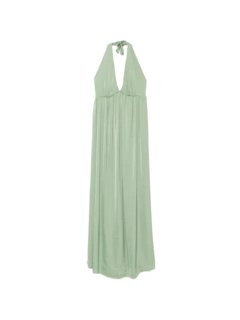 MOUTAKI halterneck maxi dress Green 260771