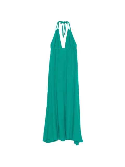 MOUTAKI halterneck maxi dress Green 260720
