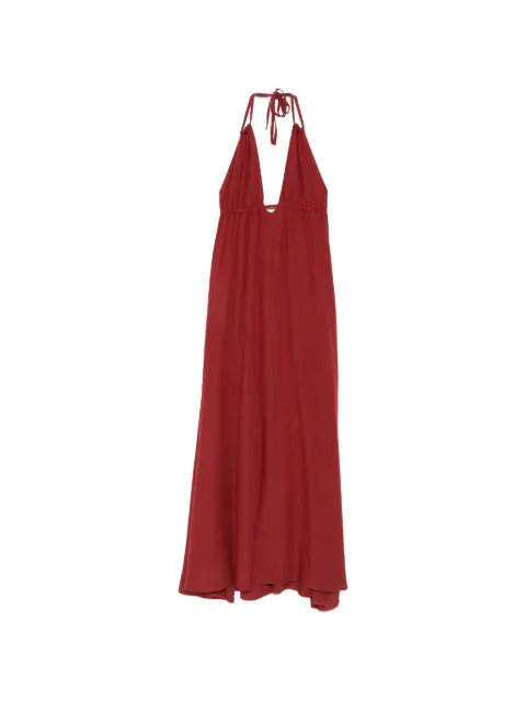 MOUTAKI halterneck maxi dress Red 260720