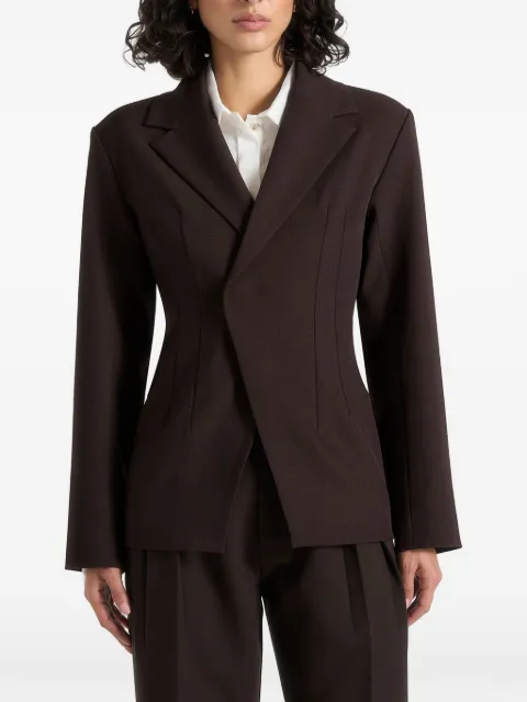 Manière De Voir Beatrice tailored cinched blazer Brown WMN39811