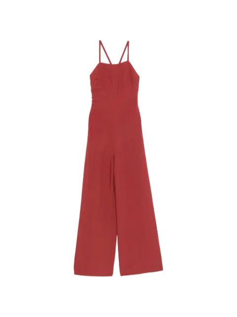 MOUTAKI tie-back wide-leg jumpsuit Red 260504