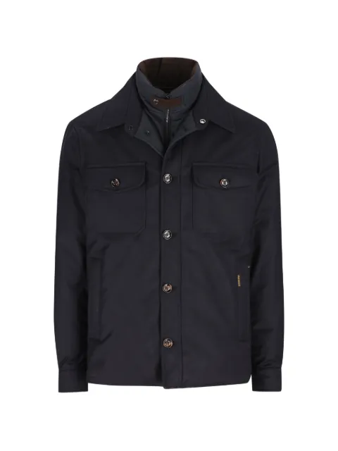 Moorer pocket button-up jacket Blue MOUGI101291