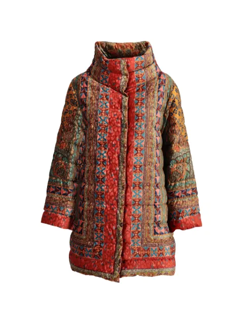 Etro Vintage Paisley-print quilted coat Red CVM262237