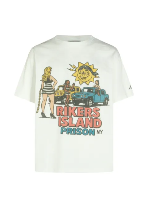 AWGE graphic-print T-shirt Neutrals AS6SXH01CPJE587001