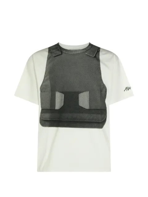 AWGE bulletproof vest-print T-shirt Neutrals AS6SXH01VPJE587001