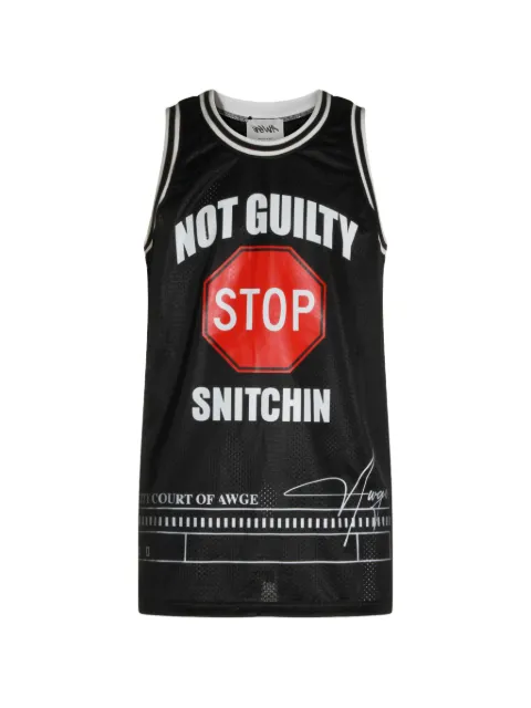 AWGE graphic-print vest Black AS6SMH02BPT2217999