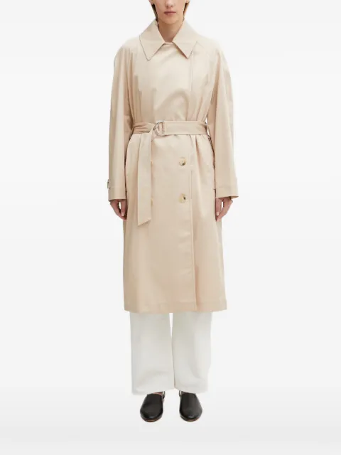 Lacoste double-breasted belted trench coat Neutrals BF9785