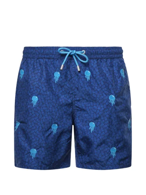 MC2 Saint Barth jellyfish-embroidered swim shorts Blue LIG0010