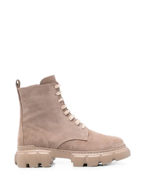 SERGIO MORETTI FIRENZE lace-up combat boots Neutrals 601525201