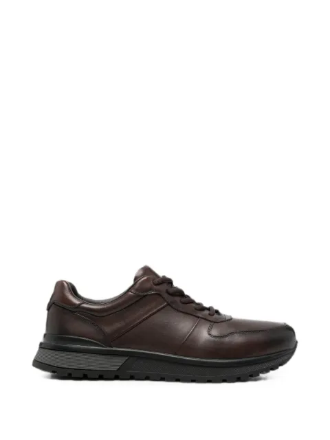 SERGIO MORETTI FIRENZE lace-up leather sneakers Brown 396920235