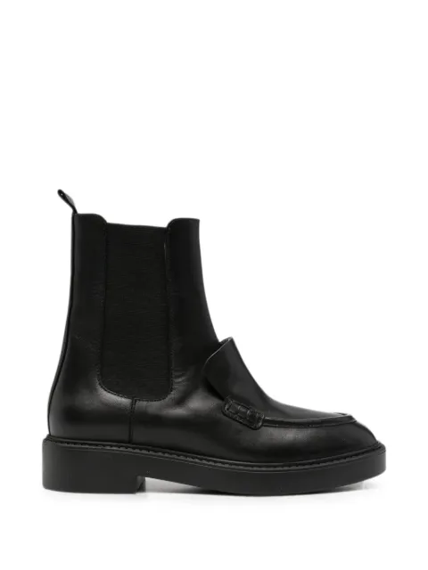 SERGIO MORETTI FIRENZE round-toe leather Chelsea boots Black 601425204