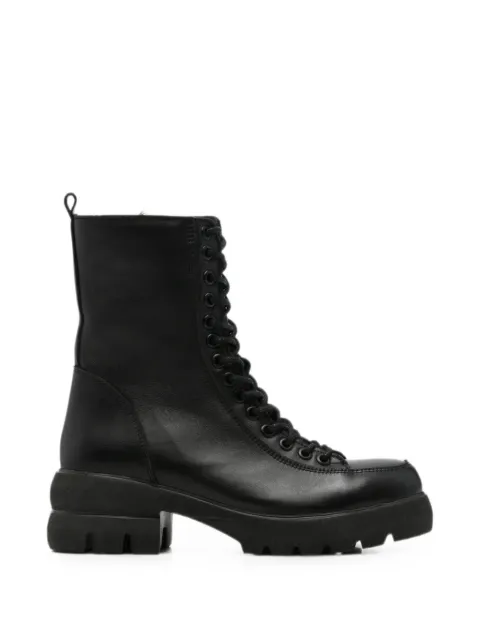 SERGIO MORETTI FIRENZE lace-up chunky-sole ankle boots Black 601545726