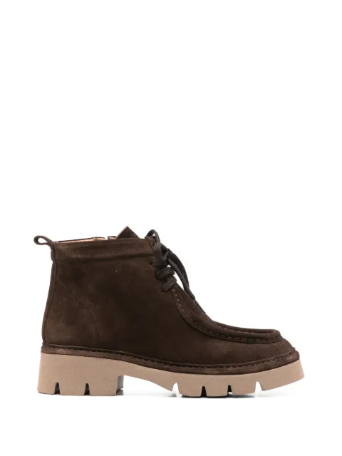 SERGIO MORETTI FIRENZE lace-up suede ankle boots Brown 601525213BRW