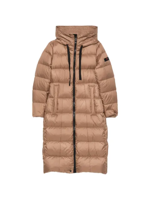 Peuterey quilted hooded coat Brown PED544401181967