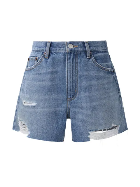Hey Joanie distressed frayed-hem shorts Blue HJ828