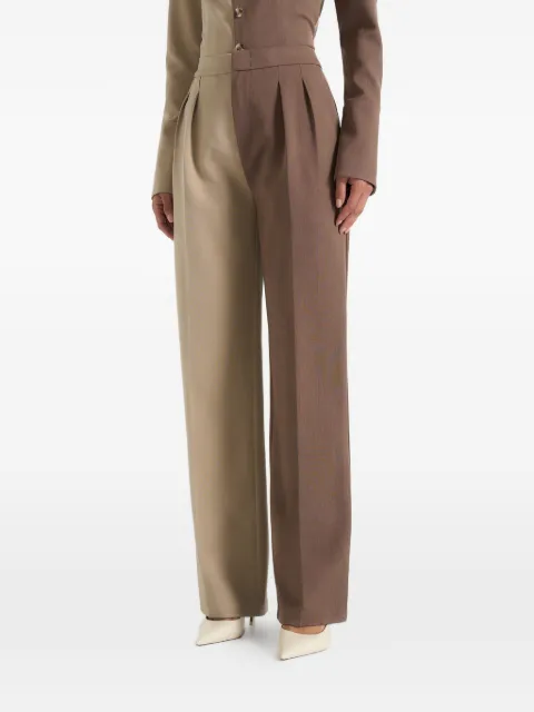 Manière De Voir Julie - two tone tailored trousers Neutrals WMN4309