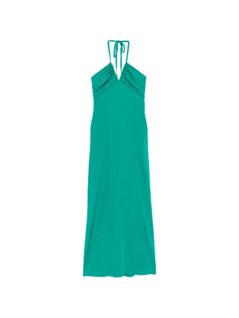 MOUTAKI V-neck bow-detail maxi dress Green 260719