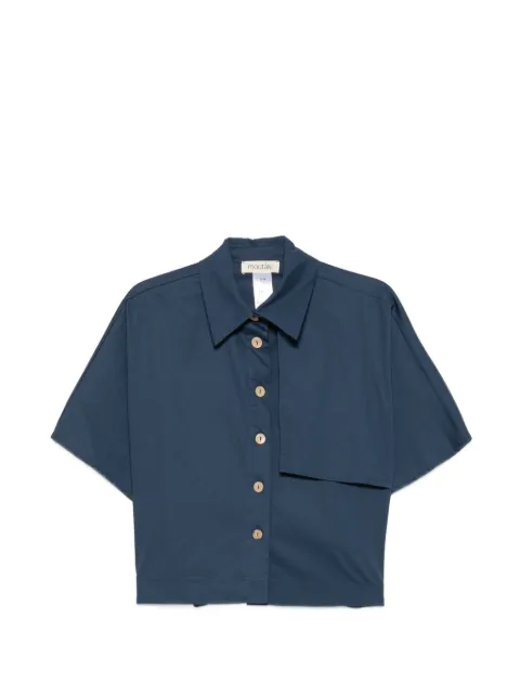 MOUTAKI panel-detail shirt Blue 260616