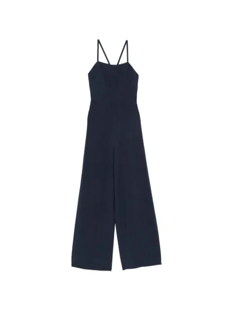 MOUTAKI cross-straps wide-leg jumpsuit Blue 260504