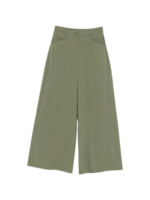 MOUTAKI belt-loop wide-leg palazzo pants Green 260354