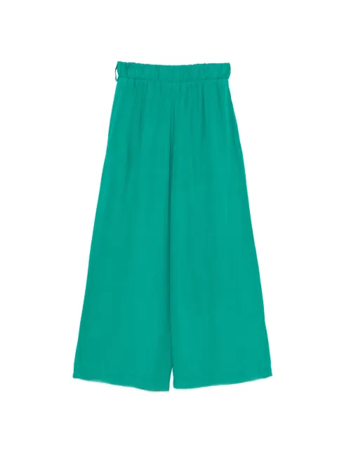 MOUTAKI elasticated-waistband wide-leg trousers Green 260350