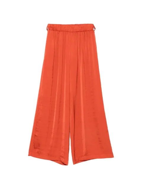 MOUTAKI satin-finish belted cropped trousers Orange 260312