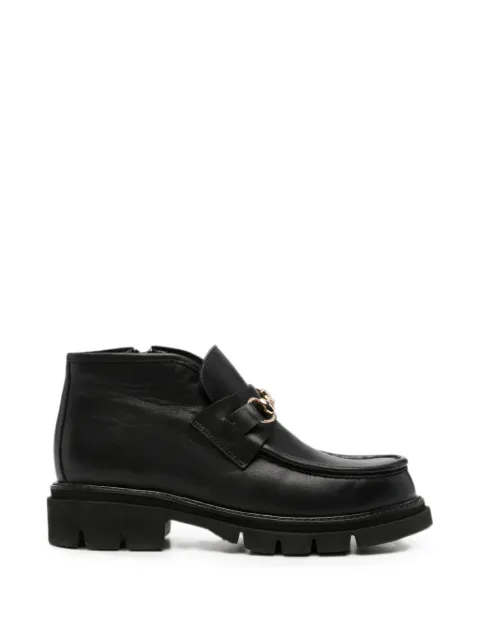 SERGIO MORETTI FIRENZE horsebit-detail ankle boots Black 601525216